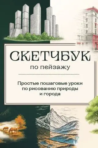 Скетчбук по пейзажу. Простые пошаговые уроки по рисованию природы и города