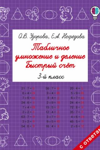 Reizināšanas un dalīšanas tabulas. Ātrā skaitīšana. 3. klase.