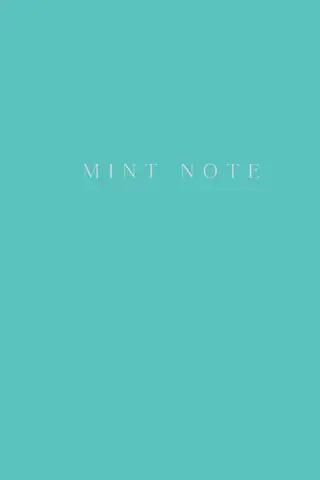 Mint Note. Stilīga piezīmju grāmatiņa ar piparmētru krāsas lapām.
