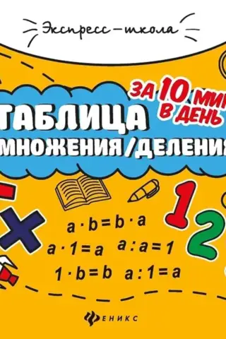 Reizināšanas/dalīšanas tabula 10 minūtēs dienā