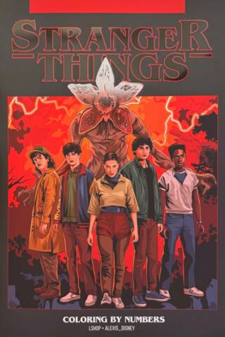 Stranger things. Раскраска по номерам