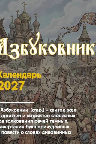 Азбуковник. Календарь настольный-домик на 2027 год