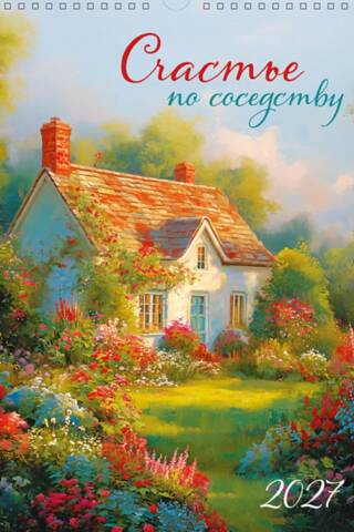 Happiness is Next Door. Spiral Calendar for 2027