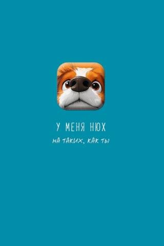Открытка. У меня нюх на таких как ты. Песик