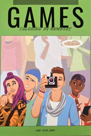 Games. Раскраска по номерам