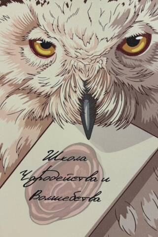 Школа чародейства и волшебства. Раскраска по номерам