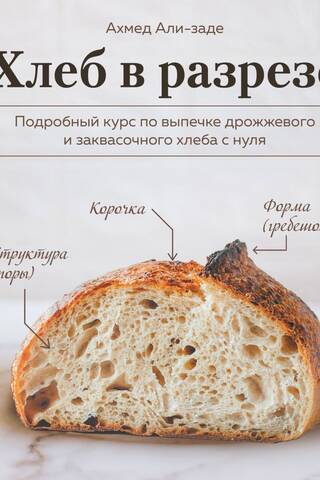 Хлеб в разрезе. Подробный курс по выпечке дрожжевого и заквасочного хлеба с нуля