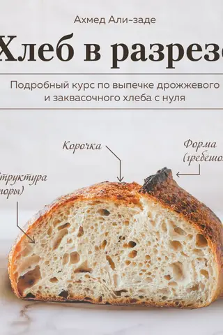 Хлеб в разрезе. Подробный курс по выпечке дрожжевого и заквасочного хлеба с нуля