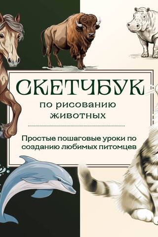 Animal Drawing Sketchbook: Simple, step-by-step tutorials for creating your favorite pets