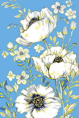 Money envelope. Happy Birthday! White flowers.