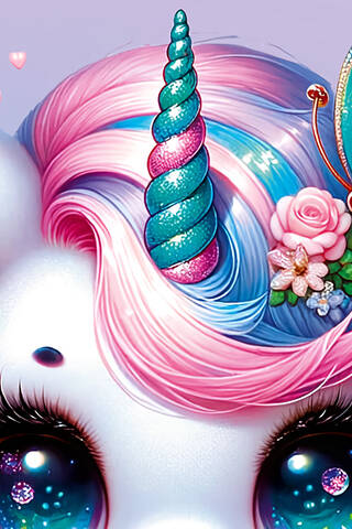 Money envelope. Fairytale unicorn.