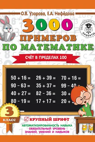 3000 Math Problems. 3rd Grade. Counting to 100.