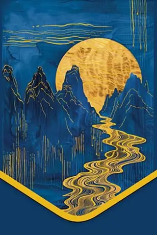 Money envelope. Full moon.