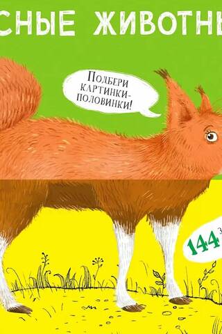Лесные животные. Картинки - половинки