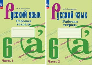 Russian Language, 6th Grade. Workbook. In 2 parts.