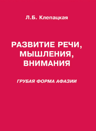 Development of speech, thinking, and attention. Severe aphasia.
