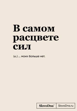 In the Prime of Life. SlovoDna Notebook