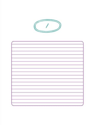 Your day, your notes! A lined notebook with Korean practicality.