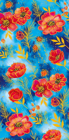Money envelope. Poppies