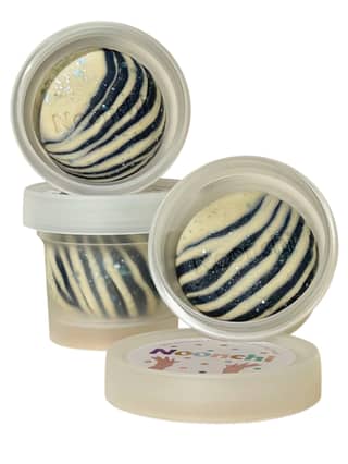 Eco-friendly Noonchi Playdough. Suzy the Zebra Gray.