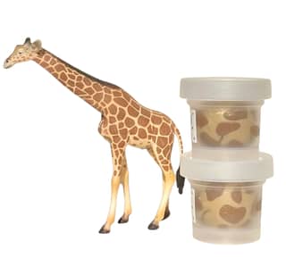 Eco-friendly Noonchi Playdough. Goodwin the Giraffe beige