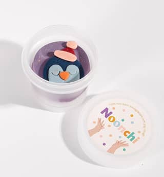 Eco-friendly Noonchi Playdough. Lilac Pingvy