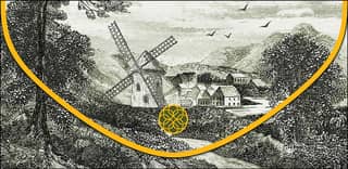 Money envelope. Mill