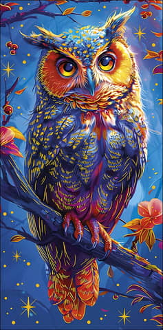 Money envelope. Owl. Night.