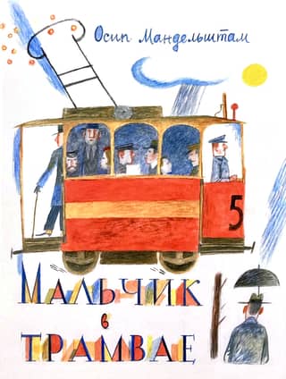 A boy on a tram