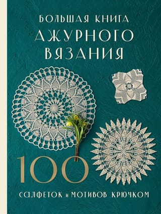 Большая книга ажурного вязания. 100 салфеток и мотивов крючком