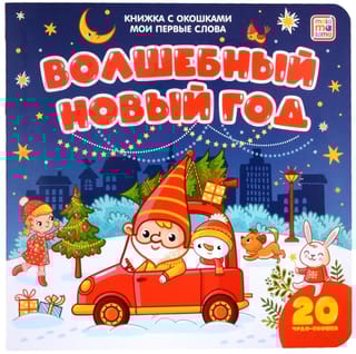 Мои первые слова. Волшебный Новый год. Книжка с окошками