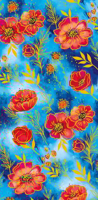 Конверт для денег. Маки