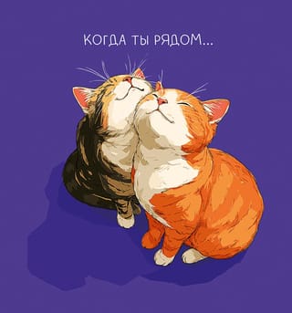 Открытка. Когда ты рядом…