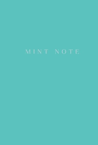 Mint Note. Стильный блокнот с «мятными» страницами