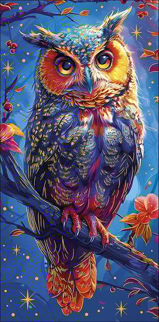 Конверт для денег. Сова. Ночь