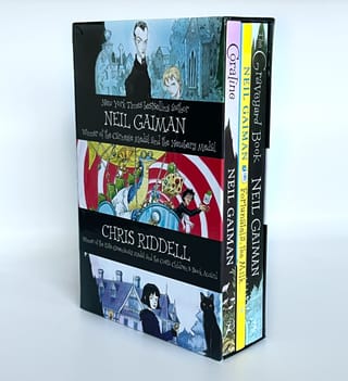 Coraline. The Graveyard book. Fortunately, The Milk... Box Set