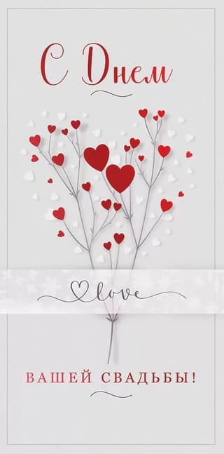 Конверт для денег. С днем вашей свадьбы!