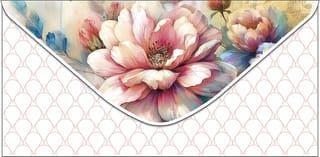 Конверт для денег. Розовые пионы