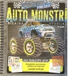 Motor Freaks. Auto  monstri. Раскраска с наклейками и трафаретом