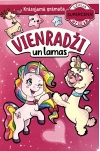 Vienradži un lamas.  Раскраска