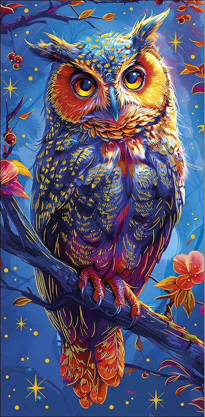 Конверт для денег. Сова. Ночь