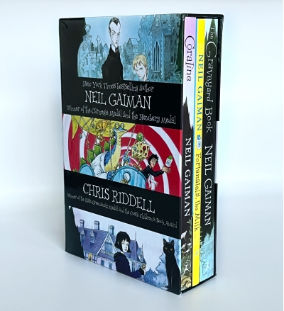Coraline. The Graveyard book. Fortunately, The Milk... Box Set