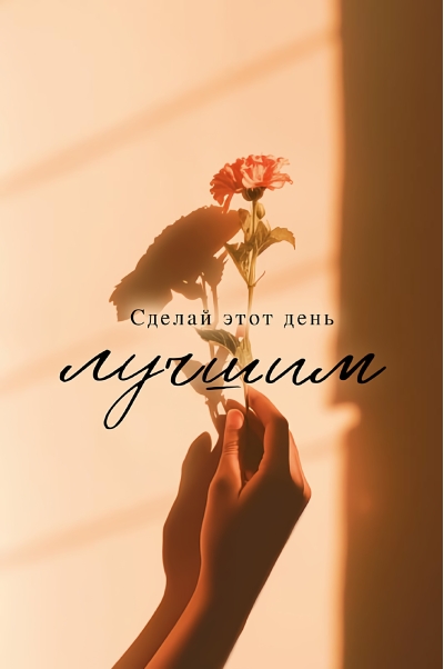 Открытка.  Сделай этот день лучшим