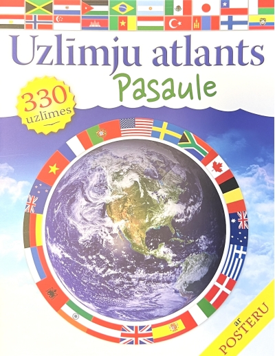 Uzlīmju atlants.  Pasaule. Атлас с наклейками