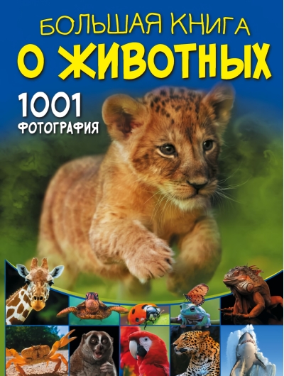 Большая книга  о животных. 1001 фотография