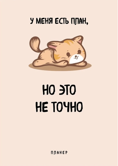 У меня есть план. Блокнот-планер недатированный