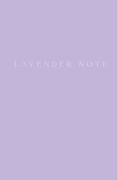 Lavender Note. Мои лавандовые мечты. Блокнот с цветными страницами