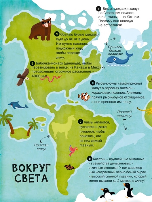 100 interesting facts. Animals - Book online store  Polaris