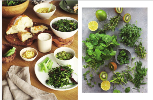45 shades of green. Healthy recipes and beautiful dishes. For vegetarians and more