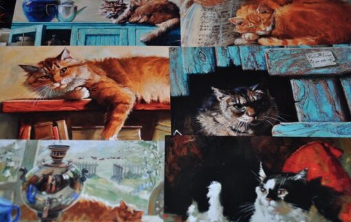 Набор из 12 открыток. Маленькие кошачьи радости
